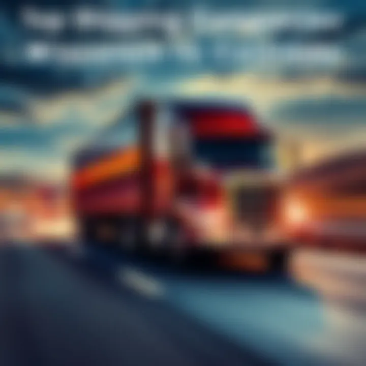 A large shipping truck driving on a highway, transporting goods from Wisconsin to Colorado.