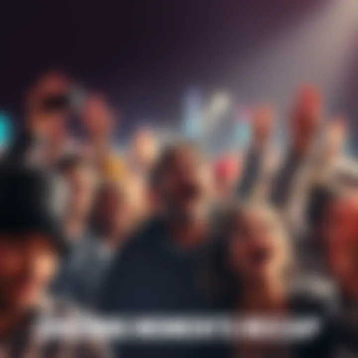 A collage of surprising events with people reacting in disbelief and excitement, capturing the essence of unexpected happenings.