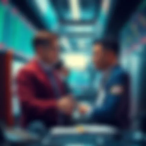 A visual representation showing Simpleswap's decision not to support ERG, illustrating traders discussing the implications in a trading environment.