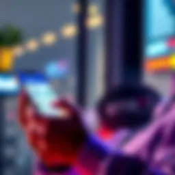 A person using a smartphone to access a user-friendly crypto platform, showcasing easy navigation and clear options for investing in digital assets.