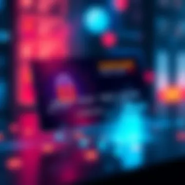 A visual representation of a single-use virtual card featuring a digital design, symbolizing secure online transactions for AI agents, showing a lock and a credit card icon.