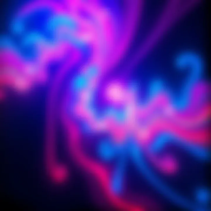 Artwork inspired by Sleep Token song 'The Way That You Were' featuring vibrant colors and flowing patterns