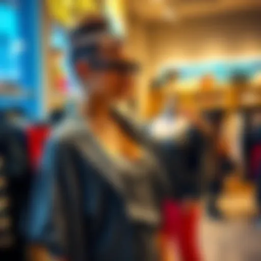 Small Business Fashion for Fuller Busts A woman trying on stylish clothing designed for fuller busts in a boutique setting.
