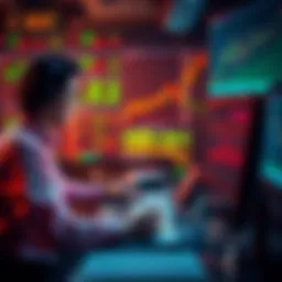 A trader analyzing small-cap stocks with charts and graphs on a computer screen