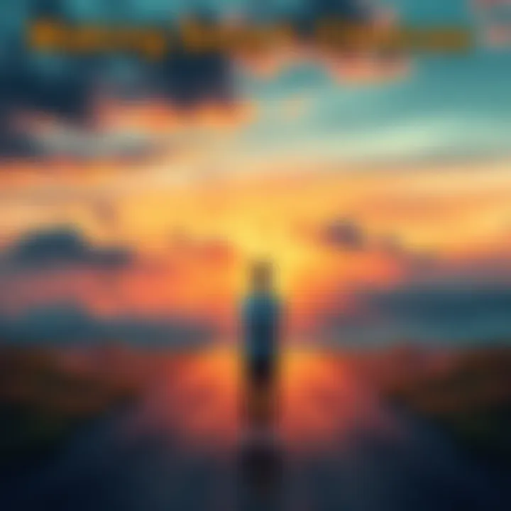 A person standing at a crossroads, contemplating their decisions with a thoughtful expression.