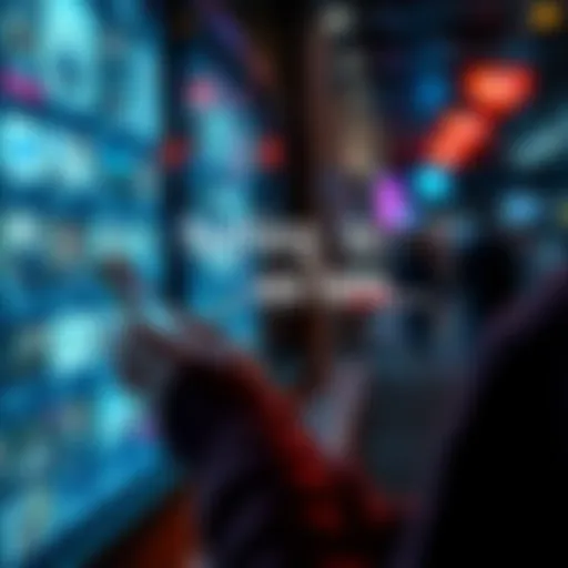 A person scrolling through social media, ignoring important posts with the phrase 'Nothing to see here..' visible on the screen.