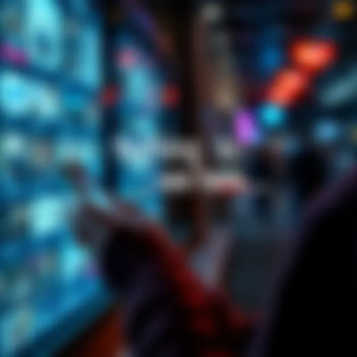 A person scrolling through social media, ignoring important posts with the phrase 'Nothing to see here..' visible on the screen.