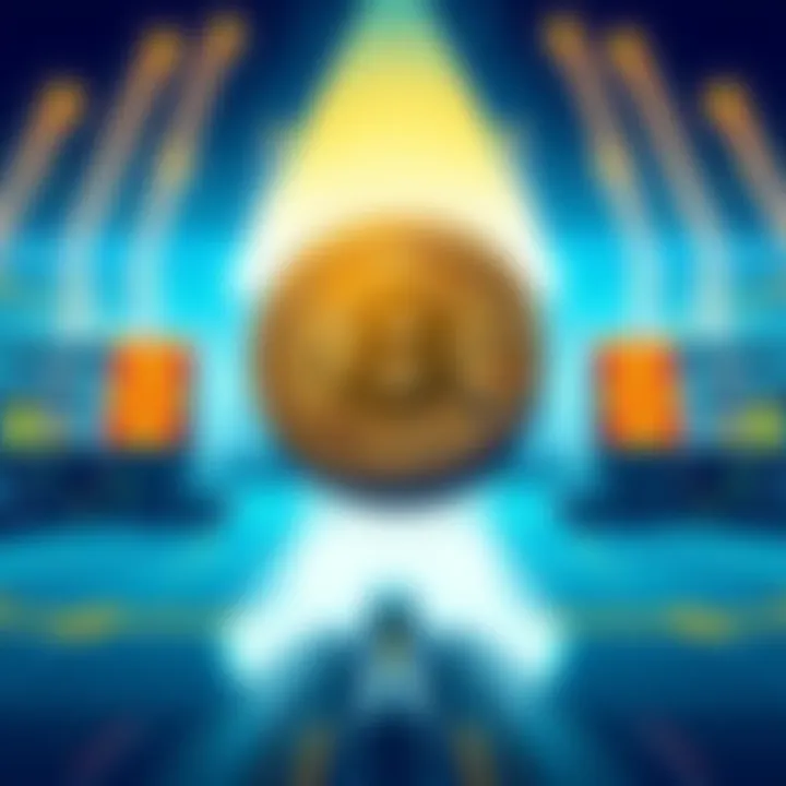 Illustration depicting SoFiUSD stablecoin launching on the Solana blockchain, showcasing speed and low costs in digital finance