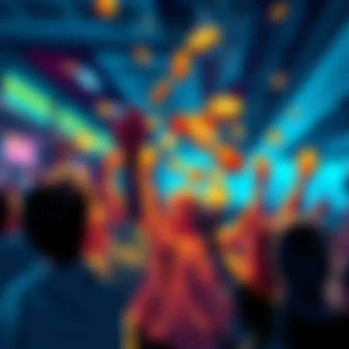 A group of people excitedly receiving Solana tokens through an airdrop event