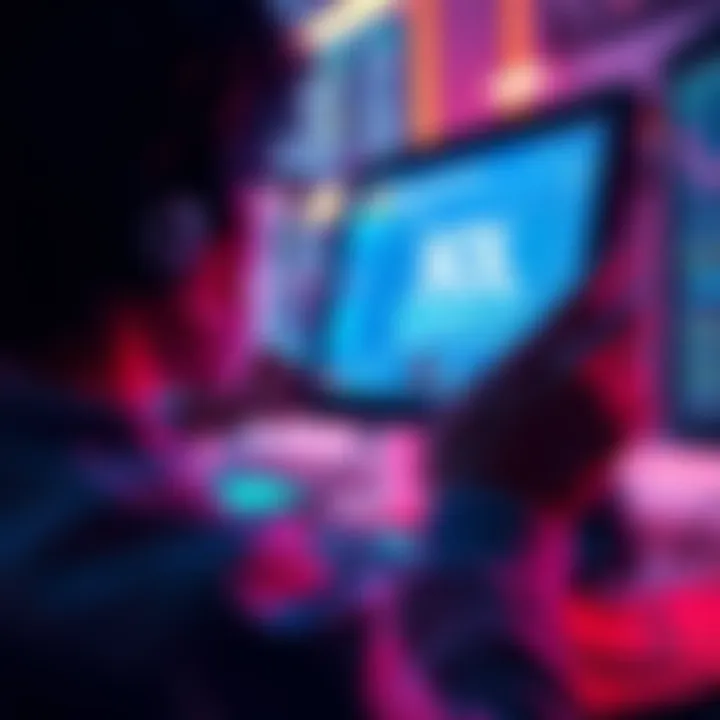 Person looking at a computer screen with SOL network balance issues