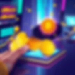 SOL Swap Process An illustration showing a digital wallet interface with SOL tokens being exchanged, representing successful swaps on the Solana network.