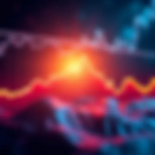 Graph showing Solana's rise in the cryptocurrency market over the last 24 hours with a glowing effect