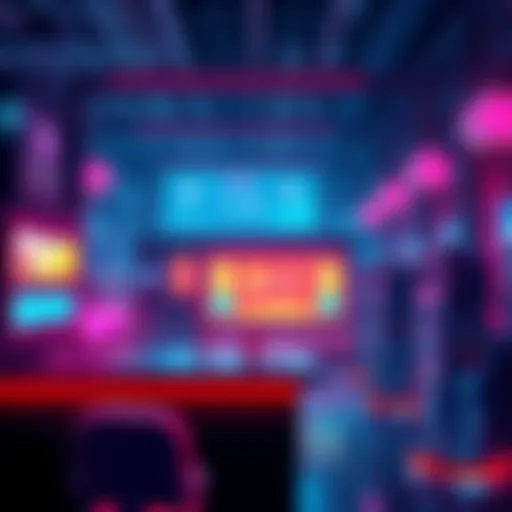 A visual representation of an AI agent marketplace on the Solana blockchain, showcasing digital agents connecting to tasks with a secure interface.