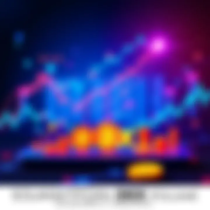 Graphic showing Solana's DEX protocols with high trading volume figures and vibrant crypto symbols