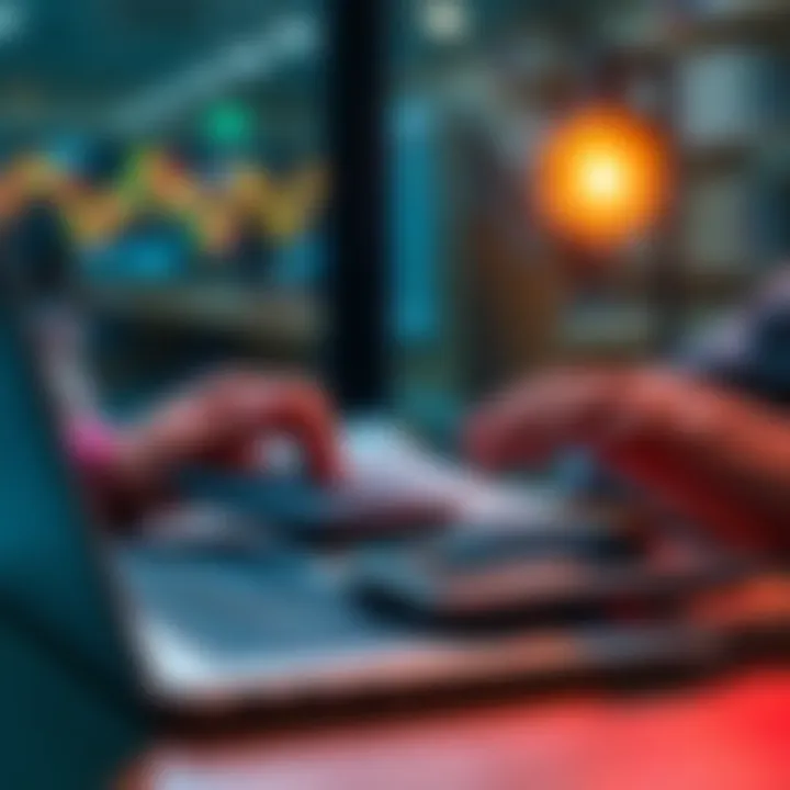A person using a calculator and laptop to track Solana investment prices