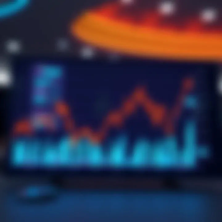 Graph showing Solana's market drop and high transaction volume amid liquidations