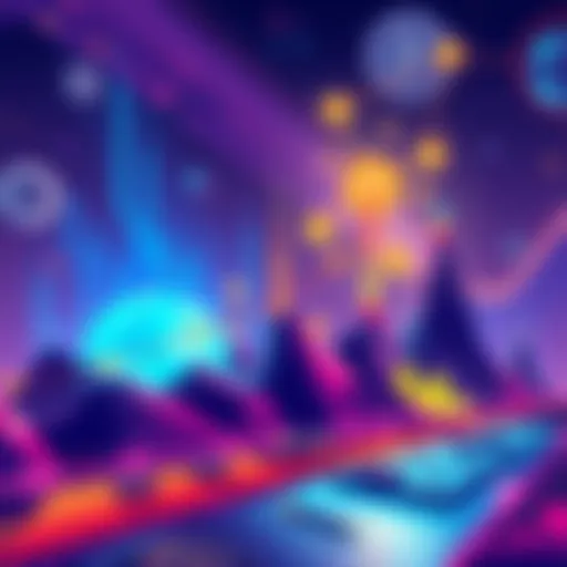 A vibrant illustration showing the rapid growth of the Solana ecosystem, featuring symbols of cryptocurrency and community collaboration.
