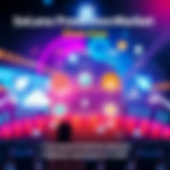 Solana Prediction Market Overview A graphic showing various Solana-based prediction market platforms with icons representing features, liquidity, and user experiences.