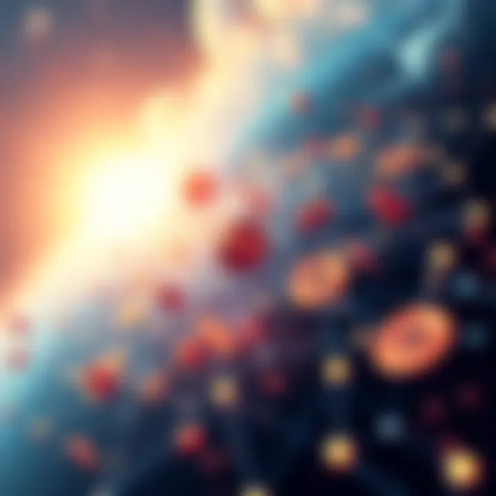 A graphic representation showing Solana's capacity with a digital network and blockchain elements, highlighting 50,000 transactions per second and community engagement.