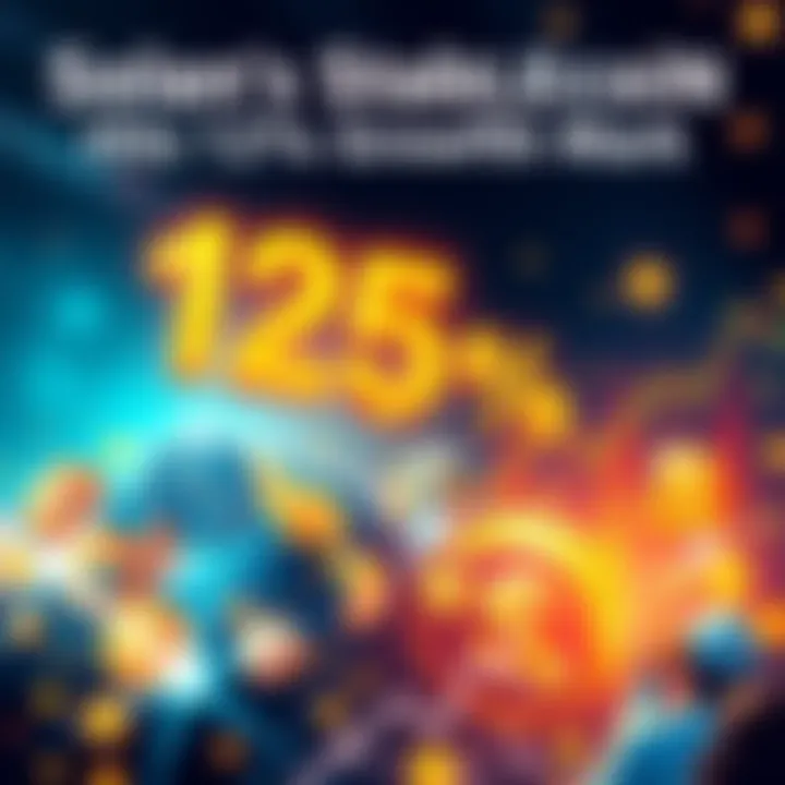 A graphic showing the 125% growth of Solana's stablecoin supply since 2025, illustrating various stablecoins and vibrant financial activity.