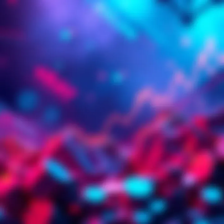 A graphic showing the Solana ecosystem with RAY token rising while others dip, illustrating market trends.