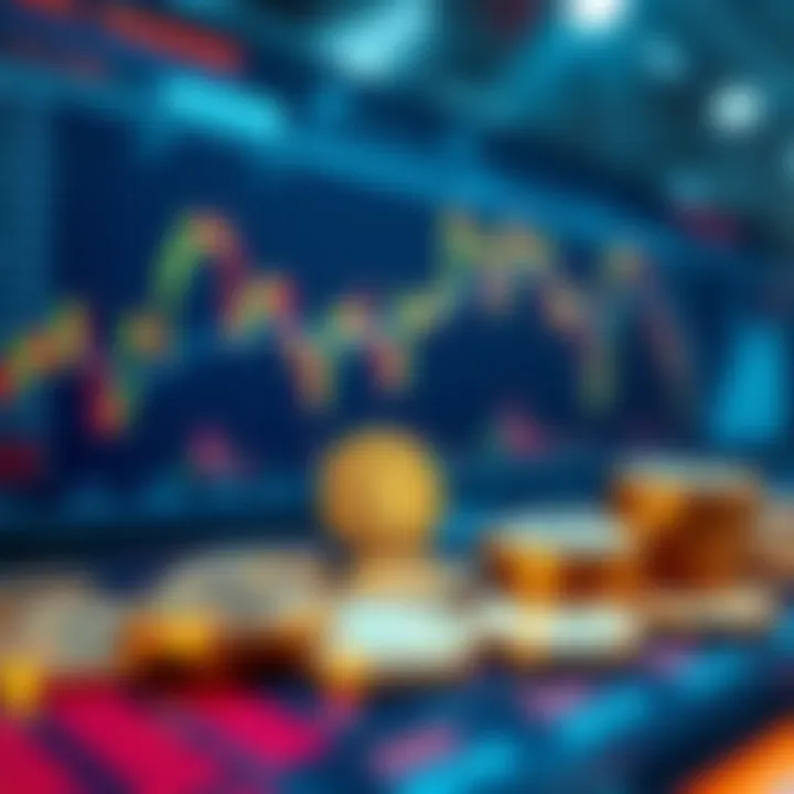 A digital interface showing Solana tokens with trading graphs and charts, highlighting trading activity over spending for goods.