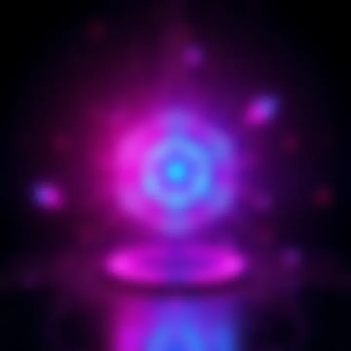 A digital representation of the Solana logo with futuristic elements, symbolizing performance enhancement and scalability in blockchain technology.