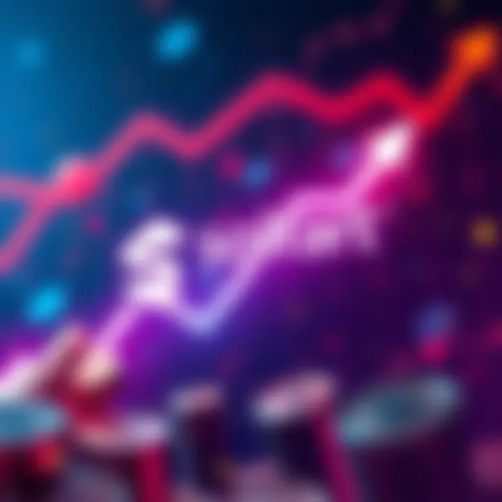 Solfart ($SOLF) logo with a backdrop of currency symbols and upward trend graphics, representing financial growth and market potential.