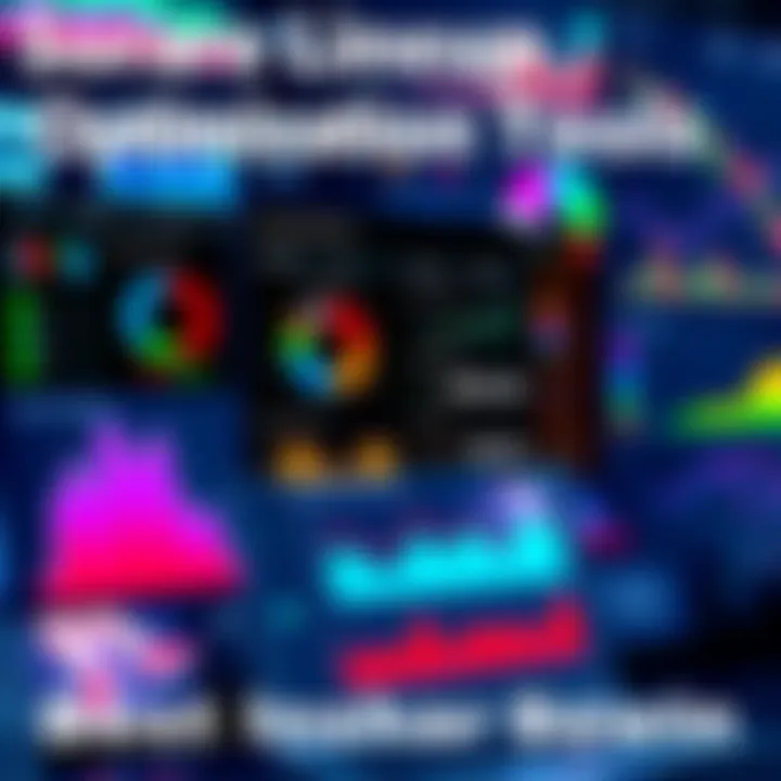 A display of various analytics tools used for optimizing Sorare lineups, with charts and graphs showing player performance and risk analysis.