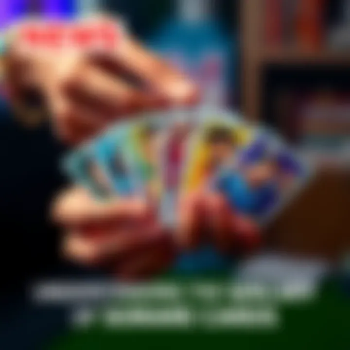 Sorare Cards in a Collector's Hands A person holding several colorful Sorare cards with various players' images.