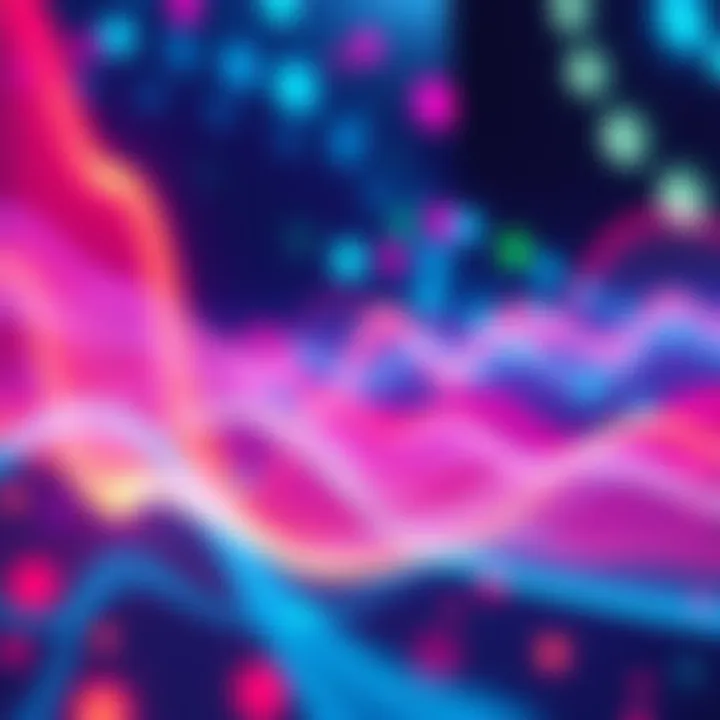 Colorful sound waves representing audio influence in modern communication and daily life.