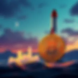 SpaceX IPO and Dogecoin An illustration showing a rocket representing SpaceX next to a Dogecoin coin, symbolizing the potential impact of the IPO on Dogecoin's value.