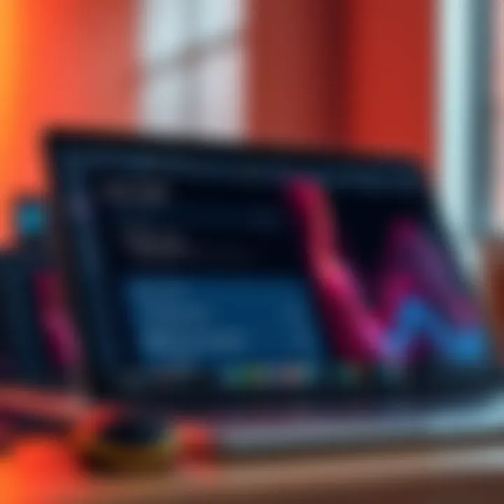 A close-up of the Sparrow Wallet interface displayed on a laptop screen, showing options for multisignature setup and wallet integration.