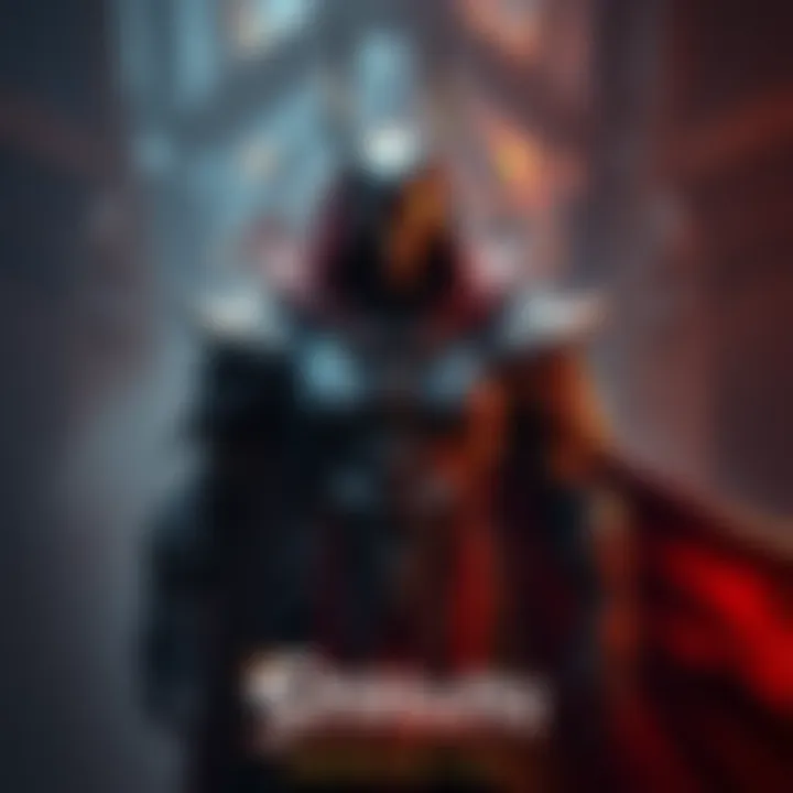 Spawn in Diablo Immortal A character resembling Spawn from the comic series stands ready for battle in Diablo Immortal, showcasing dark armor and a flowing cape.