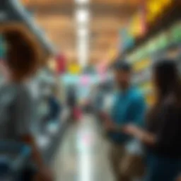 People using Solana Pay to make everyday purchases in a store