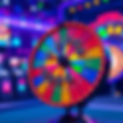 A colorful spinning wheel showing multiple bid tokens on the results, highlighting an unusual winning pattern.