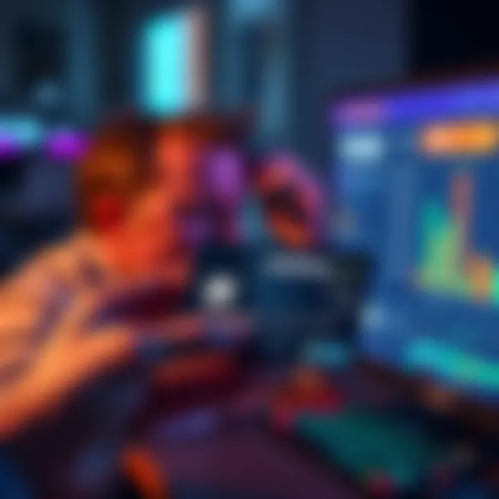 A person holding a stablecoin-backed credit card while looking frustrated at a computer screen showing transaction fees