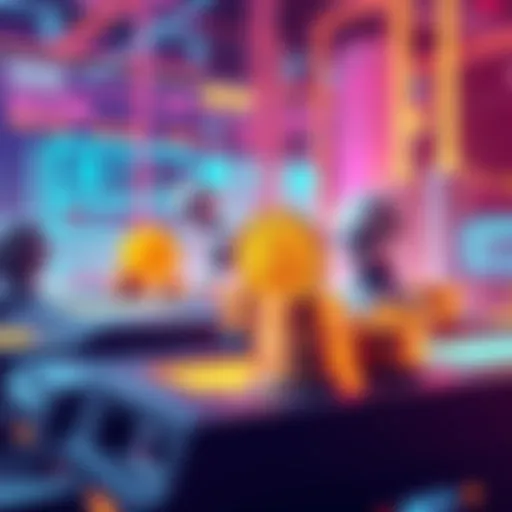 Stablecoin Transactions with AI Agents An illustration showing digital coins representing stablecoins being processed by AI agents in a futuristic payment system, symbolizing the growth in crypto transactions.