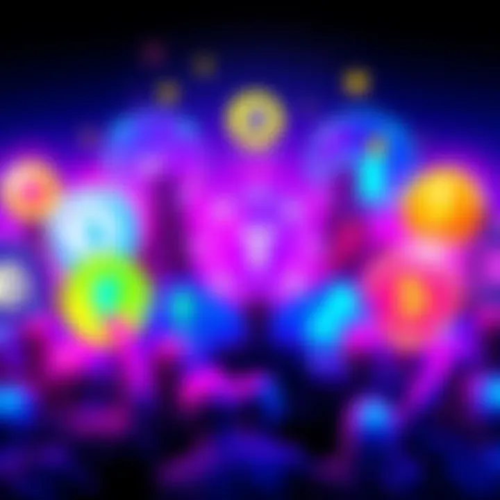 Stablecoin Yield Platforms Illustration of various DeFi platforms showing stablecoin symbols and yield percentages, highlighting low risk investments.