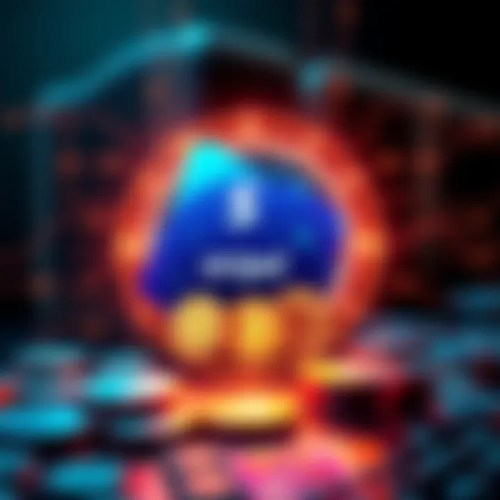 A digital wallet icon showing stablecoin logos along with payment platforms like Stripe and PayPal, symbolizing the rise of stablecoins in transactions.
