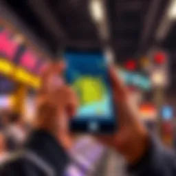 A young person holding a smartphone displaying Bitcoin graphics, symbolizing interest earning without KYC.