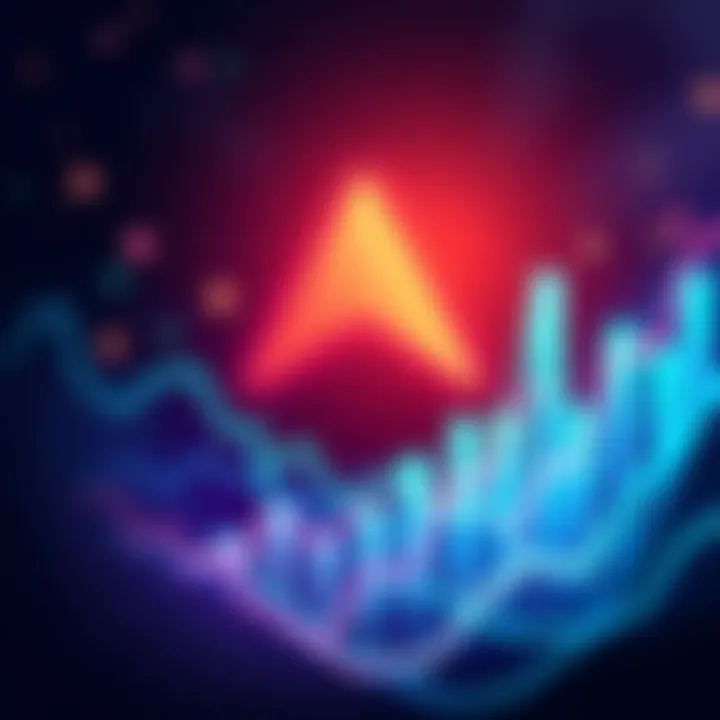 Stellar Cryptocurrency Growth Illustration of Stellar logo with financial graphs showing upward trends, symbolizing growth in the cryptocurrency market