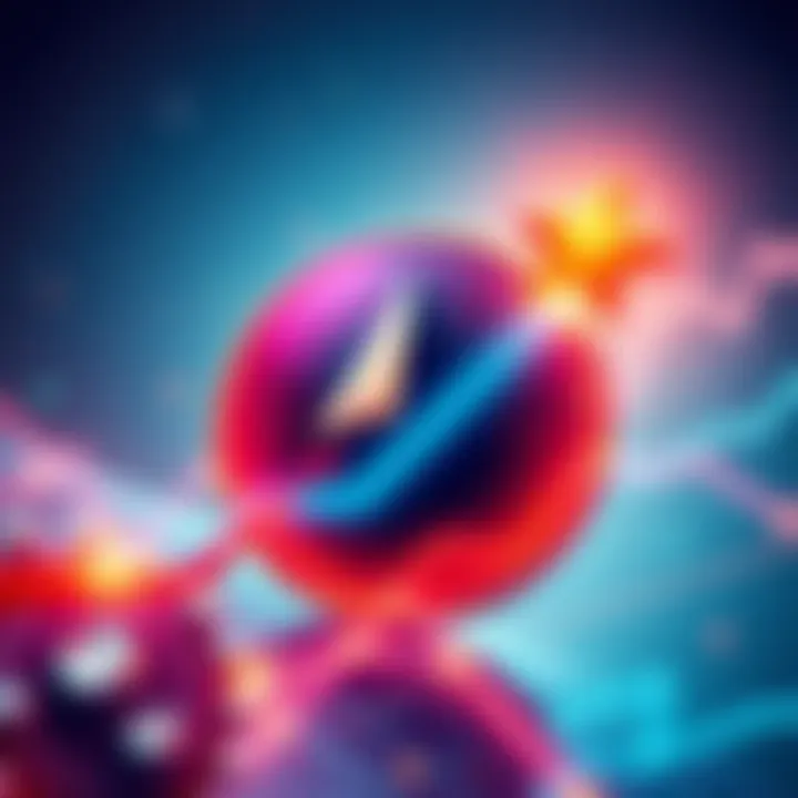 A graphic showing the breakout status of Stellar Lumens, with upward trends and a glowing star symbolizing growth.