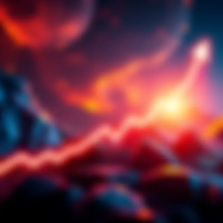 Graph showing projected increase in Stellar (XLM) prices for 2026-2027 with upward trend line