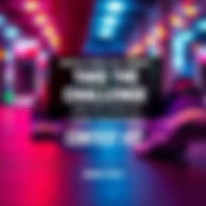 Graphic showing a contest announcement for a step count challenge with options for Safe Entry and Double or Nothing, featuring vibrant colors and fitness imagery.