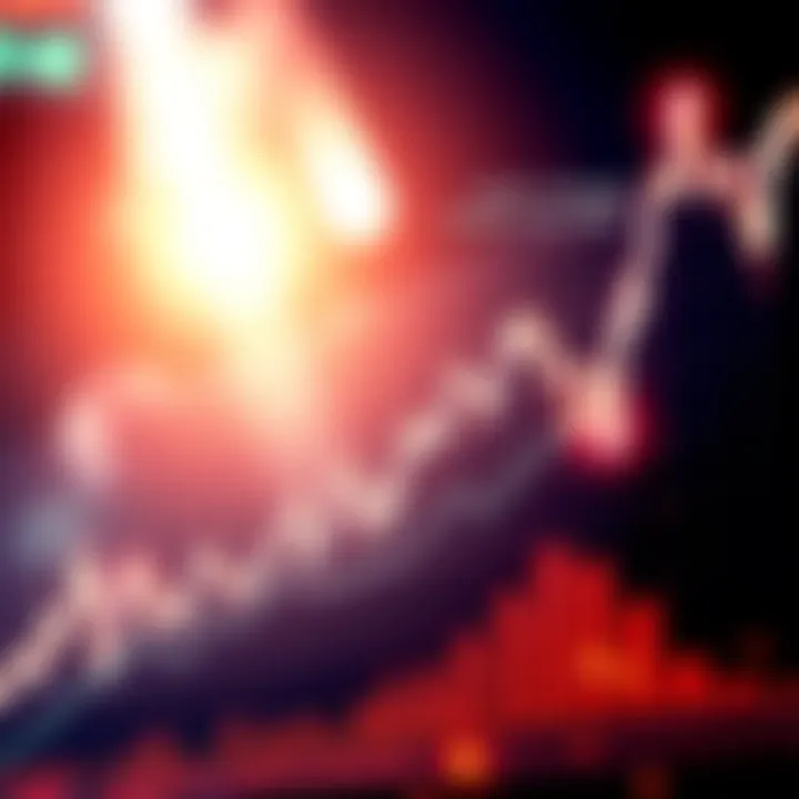 A stock market graph showing a steep decline, symbolizing the crash of Solmate stock.