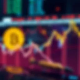 A graphic showing a downward trend in stock prices with Bitcoin symbol fading in the background, representing dilution with no gains in Bitcoin.
