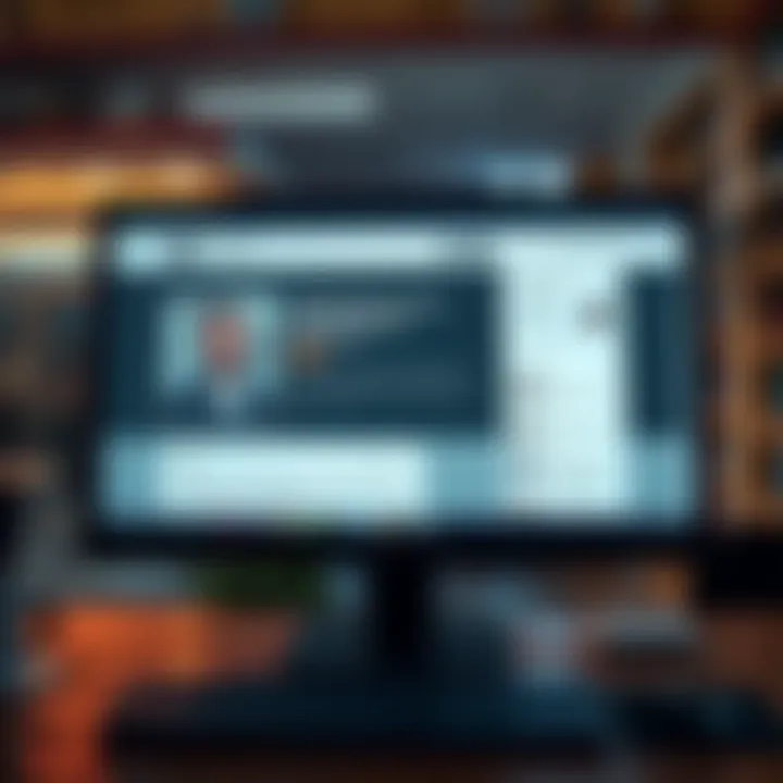 A computer screen displaying a well-designed online profile with a professional photo and engaging content.