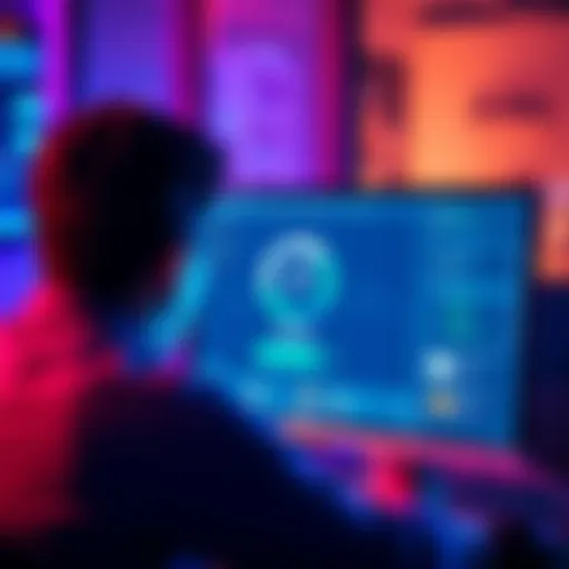 A frustrated person looking at a computer screen showing a loading icon, symbolizing stuck cryptocurrency conversions on Changelly.