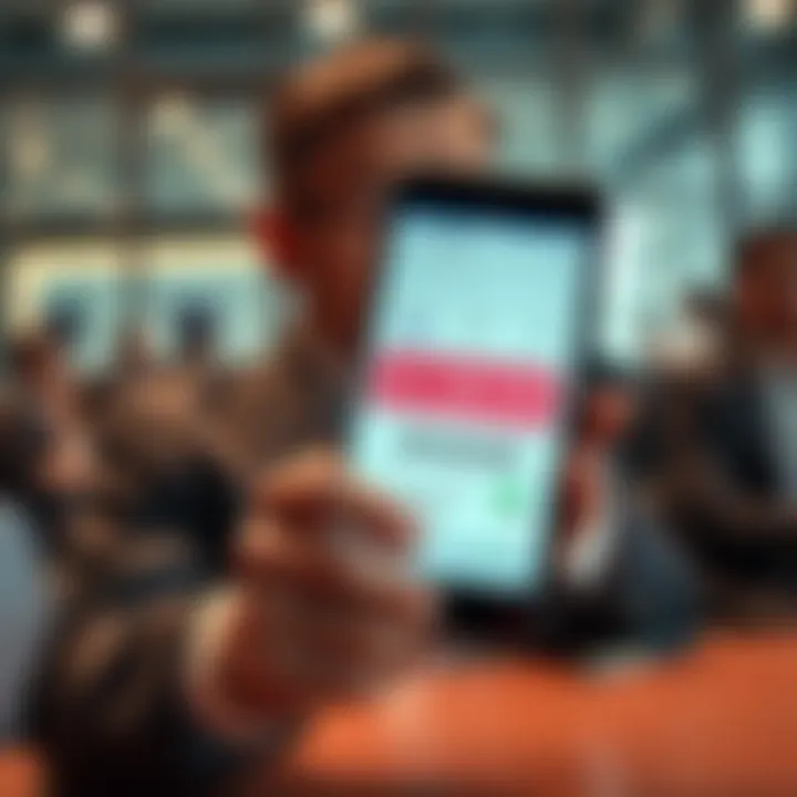 A smartphone displaying an investing app showing zero dividends for Sumitomo Forestry shares, with concerned investor in the background looking puzzled.